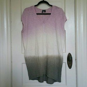 Anthropologie Ombre Oversized 100% Cotton T-shirt